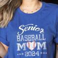Senior Baseball Mom 2024 Class Of 2024 Graduation Women's Heather T-Shirt Heather True Royal