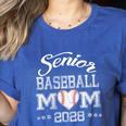Senior Baseball Mom 2028 Class Of 2028 Graduation Women's Heather T-Shirt Heather True Royal Senior Baseball Mom 2028 Class Of 2028 Graduation Women's Heather T-Shirt Heather True Royal