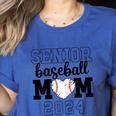 Senior Baseball Mom Class Of 2024 Senior Mom Game Day Women's Heather T-Shirt Heather True Royal
