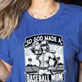So God Made A Baseball Mom Baseball Player Premium Women's Heather T-Shirt Heather True Royal So God Made A Baseball Mom Baseball Player Premium Women's Heather T-Shirt Heather True Royal
