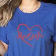 I Am Somebody's Loudmouth Baseball Mama Baseball Mom Women's Heather T-Shirt Heather True Royal
