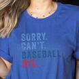 Sorry Can't Baseball Bye Baseball Mom Men Women Kids Premium Women's Heather T-Shirt Heather True Royal Sorry Can't Baseball Bye Baseball Mom Men Women Kids Premium Women's Heather T-Shirt Heather True Royal