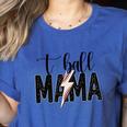 T-Ball Mama Baseball Mama Baseball Mom Women's Heather T-Shirt Heather True Royal