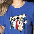 T-Ball Mimi Baseball Mom Game Day Women's Heather T-Shirt Heather True Royal