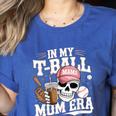 In My T-Ball Mom Era Baseball Mom Skull Coffee Vintage Women's Heather T-Shirt Heather True Royal In My T-Ball Mom Era Baseball Mom Skull Coffee Vintage Women's Heather T-Shirt Heather True Royal