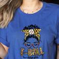 T Ball Mom Messy Bun Leopard Baseball Mom Leopard Women's Heather T-Shirt Heather True Royal T Ball Mom Messy Bun Leopard Baseball Mom Leopard Women's Heather T-Shirt Heather True Royal