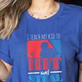 I Teach My Kid Baseball Mom Vintage Coach Baseball Raglan Baseball Tee Women's Heather T-Shirt Heather True Royal