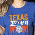 Texas Baseball Mom Design Baseball Player And Baseball Women's Heather T-Shirt Heather True Royal Texas Baseball Mom Design Baseball Player And Baseball Women's Heather T-Shirt Heather True Royal