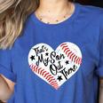 That's My Son Out There Baseball Mom Heart Mom Life Women's Heather T-Shirt Heather True Royal That's My Son Out There Baseball Mom Heart Mom Life Women's Heather T-Shirt Heather True Royal