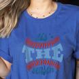 Tis The Season Baseball Mom Enthusiast Joy Women's Heather T-Shirt Heather True Royal Tis The Season Baseball Mom Enthusiast Joy Women's Heather T-Shirt Heather True Royal