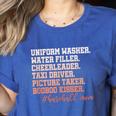 Uniform Washer Water Filler Cheerleader Baseball Mom Women's Heather T-Shirt Heather True Royal Uniform Washer Water Filler Cheerleader Baseball Mom Women's Heather T-Shirt Heather True Royal