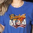 Vintage American Flag Baseball Mom Patriotic 4th July Women's Heather T-Shirt Heather True Royal Vintage American Flag Baseball Mom Patriotic 4th July Women's Heather T-Shirt Heather True Royal