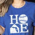 Vintage Baseball Home Florida State Outline Baseball Mom Women's Heather T-Shirt Heather True Royal