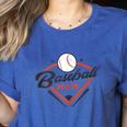 Vintage Baseball Mom Ballpark Momma Baseball Lover Women's Heather T-Shirt Heather True Royal Vintage Baseball Mom Ballpark Momma Baseball Lover Women's Heather T-Shirt Heather True Royal