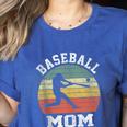 Vintage Baseball Mom Baseball Lover Women's Heather T-Shirt Heather True Royal
