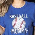 Vintage Baseball Mommy Mother's Day Sports Lover Mom Women's Heather T-Shirt Heather True Royal