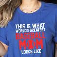 This Is What World's Greatest Baseball Mom Baseball Women's Heather T-Shirt Heather True Royal
