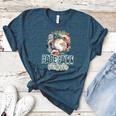 Artsy Baseball Mom Flowers Unique Game Day Ball Distressed Women's Heather T-Shirt Heather Deep Teal Artsy Baseball Mom Flowers Unique Game Day Ball Distressed Women's Heather T-Shirt Heather Deep Teal