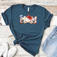 Ball Mom Bow Tie Baseball Mom Women's Heather T-Shirt Heather Deep Teal