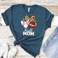 Ball Mom Football Baseball Mom Heart Women's Heather T-Shirt Heather Deep Teal Ball Mom Football Baseball Mom Heart Women's Heather T-Shirt Heather Deep Teal
