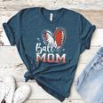 Ball Mom Football Baseball Mom Women's Heather T-Shirt Heather Deep Teal