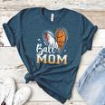 Ball Mom Heart Basketball Baseball Mom Premium Women's Heather T-Shirt Heather Deep Teal