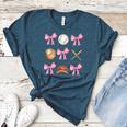 Baseball Coquette Bow Baseball Mama Baseball Mom Premium Women's Heather T-Shirt Heather Deep Teal Baseball Coquette Bow Baseball Mama Baseball Mom Premium Women's Heather T-Shirt Heather Deep Teal