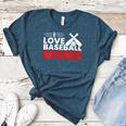 Baseball I Love Baseball Moms Women's Heather T-Shirt Heather Deep Teal