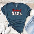 Baseball Mama Retro Groovy Baseball Mom Women Mother's Day Women's Heather T-Shirt Heather Deep Teal