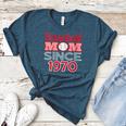Baseball Mom Since 1970 Women's Heather T-Shirt Heather Deep Teal Baseball Mom Since 1970 Women's Heather T-Shirt Heather Deep Teal