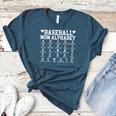 Baseball Mom Alphabet Mommy Mother's Day Motivational Saying Women's Heather T-Shirt Heather Deep Teal Baseball Mom Alphabet Mommy Mother's Day Motivational Saying Women's Heather T-Shirt Heather Deep Teal