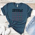 Baseball Mom Alphabet Women's Heather T-Shirt Heather Deep Teal Baseball Mom Alphabet Women's Heather T-Shirt Heather Deep Teal