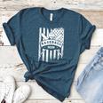 Baseball MOM Cool USA American Flag Family Reunion Women's Heather T-Shirt Heather Deep Teal