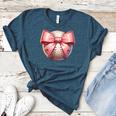 Baseball Mom Coquette Pink Bow Baseball Mom Women's Heather T-Shirt Heather Deep Teal Baseball Mom Coquette Pink Bow Baseball Mom Women's Heather T-Shirt Heather Deep Teal