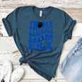 In My Baseball Mom Ear Blue Women's Heather T-Shirt Heather Deep Teal