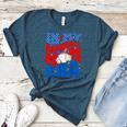 In My Baseball Mom Era Groovy Baseball Mother's Day US Flag Women's Heather T-Shirt Heather Deep Teal In My Baseball Mom Era Groovy Baseball Mother's Day US Flag Women's Heather T-Shirt Heather Deep Teal