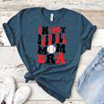 In My Baseball Mom Era Groovy Mom Women's Heather T-Shirt Heather Deep Teal In My Baseball Mom Era Groovy Mom Women's Heather T-Shirt Heather Deep Teal
