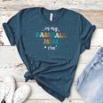In My Baseball Mom Era Baseball Lover Groovy Vintage Retro Women's Heather T-Shirt Heather Deep Teal