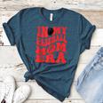 In My Baseball Mom Era Red Women's Heather T-Shirt Heather Deep Teal In My Baseball Mom Era Red Women's Heather T-Shirt Heather Deep Teal