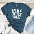 In My Baseball Mom Era Retro Groovy Women's Heather T-Shirt Heather Deep Teal In My Baseball Mom Era Retro Groovy Women's Heather T-Shirt Heather Deep Teal