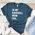 In My Baseball Mom Era Son Baseball Player Pitcher Catcher Women's Heather T-Shirt Heather Deep Teal In My Baseball Mom Era Son Baseball Player Pitcher Catcher Women's Heather T-Shirt Heather Deep Teal