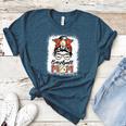 Baseball Mom Game Day Messy Bun Leopard Mother's Day Women's Heather T-Shirt Heather Deep Teal Baseball Mom Game Day Messy Bun Leopard Mother's Day Women's Heather T-Shirt Heather Deep Teal