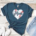 Baseball Mom Heart Mother's Day Mom Grandma Mama Boys Girls Women's Heather T-Shirt Heather Deep Teal Baseball Mom Heart Mother's Day Mom Grandma Mama Boys Girls Women's Heather T-Shirt Heather Deep Teal