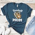 Baseball Mom Leopard Heart Matching Family Women's Heather T-Shirt Heather Deep Teal Baseball Mom Leopard Heart Matching Family Women's Heather T-Shirt Heather Deep Teal