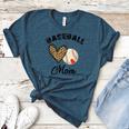 Baseball Mom Leopard Heart Baseball Player Kids Women's Heather T-Shirt Heather Deep Teal Baseball Mom Leopard Heart Baseball Player Kids Women's Heather T-Shirt Heather Deep Teal