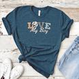 Baseball Mom Love My Boy Retro Casual Letter Print Women's Heather T-Shirt Heather Deep Teal Baseball Mom Love My Boy Retro Casual Letter Print Women's Heather T-Shirt Heather Deep Teal