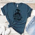 Baseball Mom May Get Loud Messy Bun Mother's Day Women's Heather T-Shirt Heather Deep Teal Baseball Mom May Get Loud Messy Bun Mother's Day Women's Heather T-Shirt Heather Deep Teal