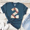 Baseball Mom Baseball Parent Number Two Baseball Gear 2 Women's Heather T-Shirt Heather Deep Teal