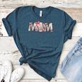 Baseball Mom With Pink Bow Women's Heather T-Shirt Heather Deep Teal Baseball Mom With Pink Bow Women's Heather T-Shirt Heather Deep Teal