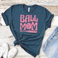 Baseball Mom Pride Heart And Bat Love Game Day Women's Heather T-Shirt Heather Deep Teal Baseball Mom Pride Heart And Bat Love Game Day Women's Heather T-Shirt Heather Deep Teal